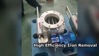 Manual Rotary Magnetic Separator for Continuous Iron Removal