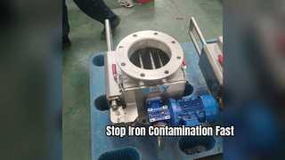 Manual Rotary Magnetic Separator for Continuous Iron Removal